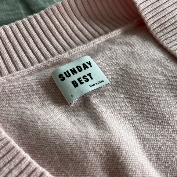 SUNDAY BEST PINK SWEATER VEST - Picture 2 of 4